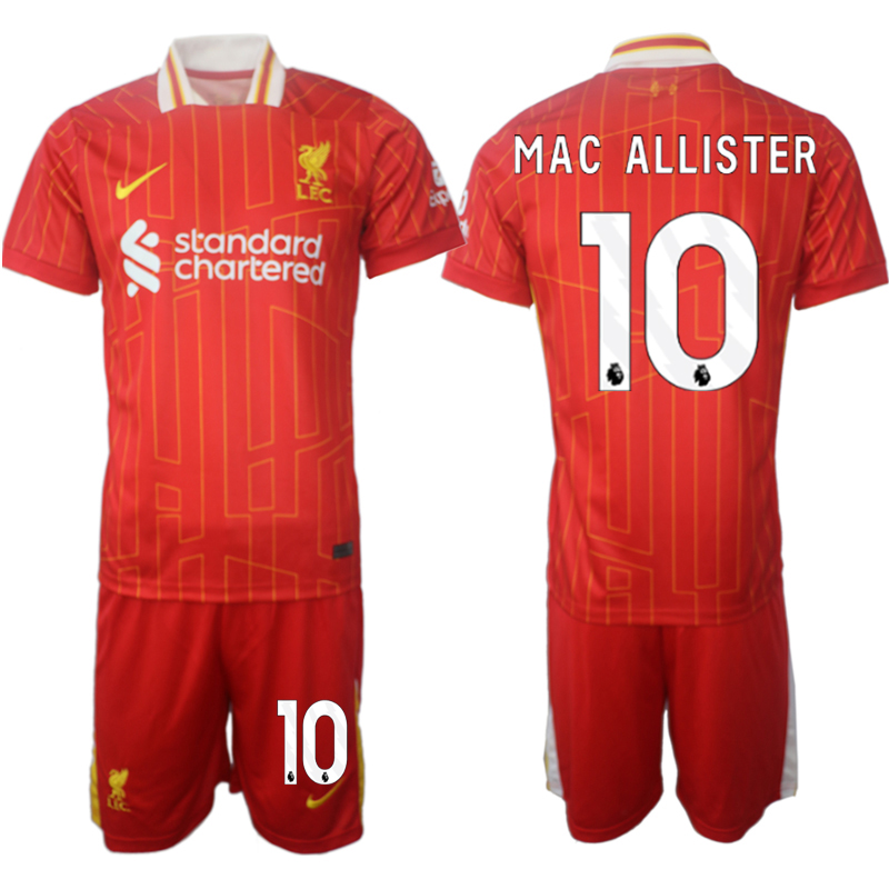 Men 2024-2025 Club Liverpool home red #10 Soccer Jersey